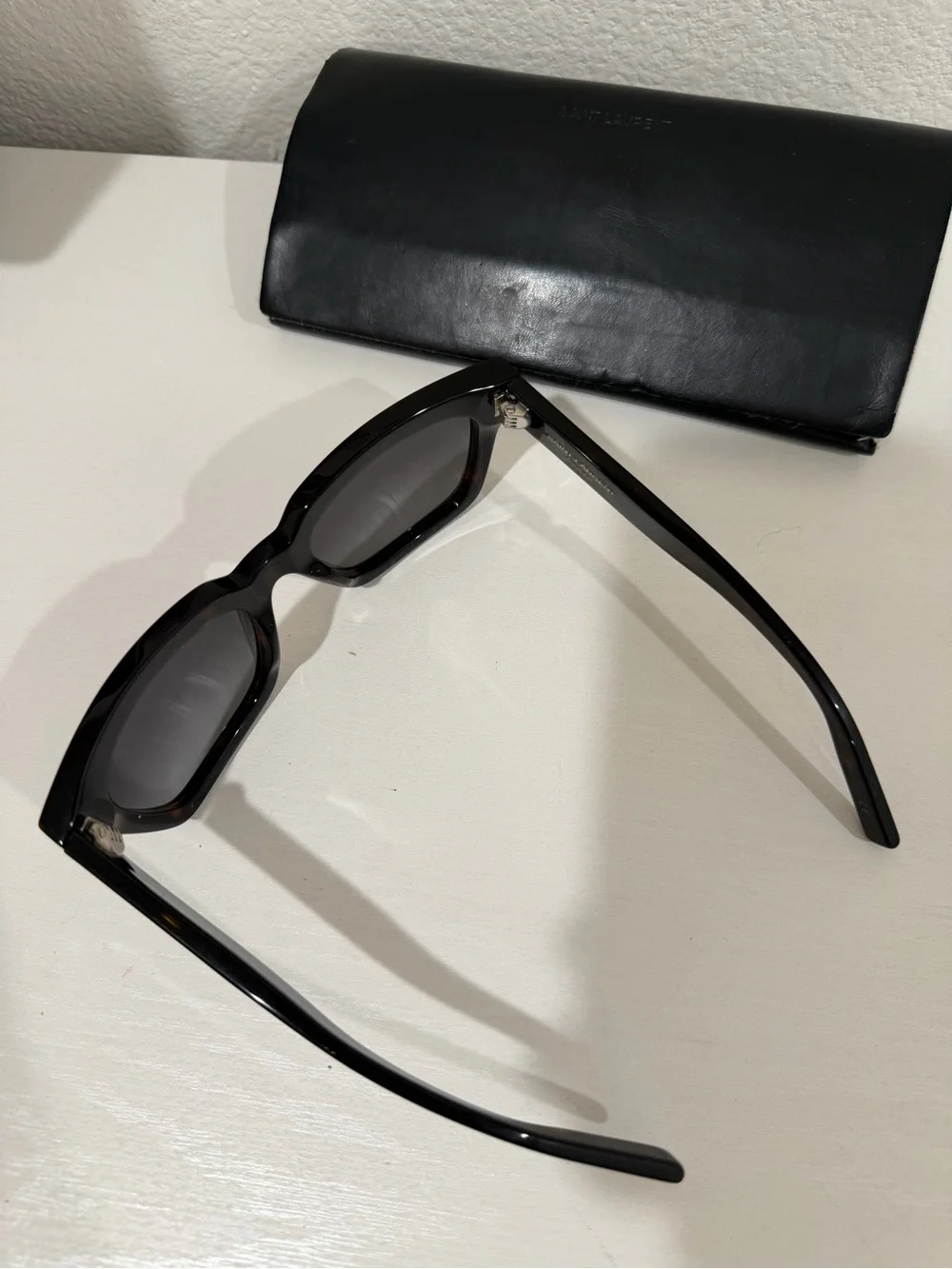 Saint Laurent Oversized Black Square Sunglasses